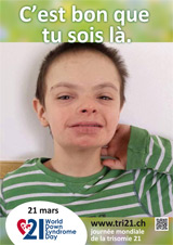 Affiche pour la journée mondiale de la trisomie 21