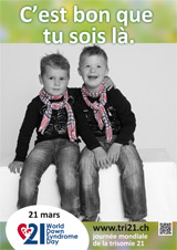 Affiche pour la journée mondiale de la trisomie 21