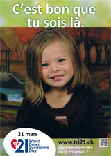 Affiche pour la journée mondiale de la trisomie 21