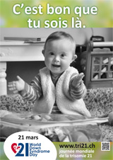 Affiche pour la journée mondiale de la trisomie 21