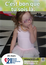 Affiche pour la journée mondiale de la trisomie 21