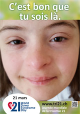 Affiche pour la journée mondiale de la trisomie 21