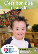 Affiche pour la journée mondiale de la trisomie 21