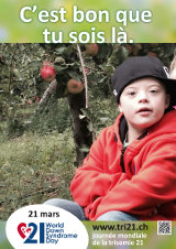 Affiche pour la journée mondiale de la trisomie 21