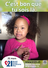 Affiche pour la journée mondiale de la trisomie 21