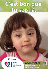 Affiche pour la journée mondiale de la trisomie 21