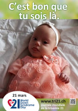 Affiche pour la journée mondiale de la trisomie 21
