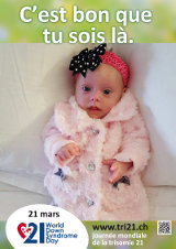 Affiche pour la journée mondiale de la trisomie 21