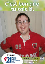 Affiche pour la journée mondiale de la trisomie 21