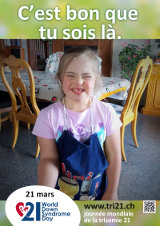 Affiche pour la journée mondiale de la trisomie 21
