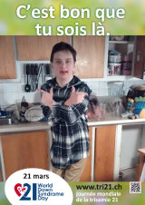 Affiche pour la journée mondiale de la trisomie 21