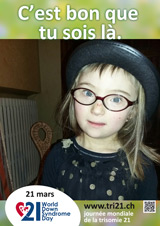 Affiche pour la journée mondiale de la trisomie 21
