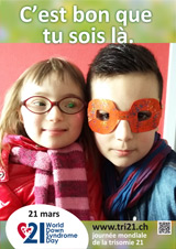 Affiche pour la journée mondiale de la trisomie 21