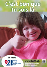 Affiche pour la journée mondiale de la trisomie 21