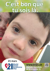Affiche pour la journée mondiale de la trisomie 21