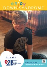 Affiche pour la journée mondiale de la trisomie 21