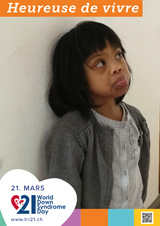 Affiche pour la journée mondiale de la trisomie 21