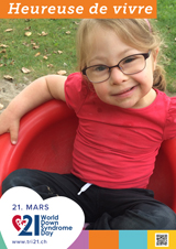Affiche pour la journée mondiale de la trisomie 21