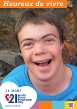 Affiche pour la journée mondiale de la trisomie 21
