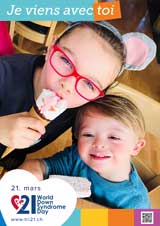 Affiche pour la journée mondiale de la trisomie 21