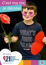 Affiche pour la journée mondiale de la trisomie 21