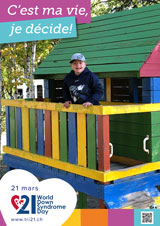 Affiche pour la journée mondiale de la trisomie 21