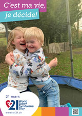 Affiche pour la journée mondiale de la trisomie 21