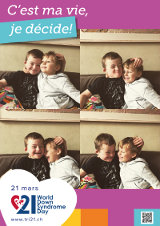 Affiche pour la journée mondiale de la trisomie 21