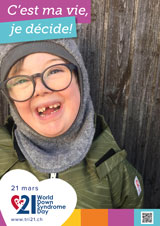 Affiche pour la journée mondiale de la trisomie 21