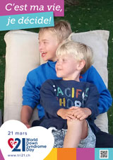 Affiche pour la journée mondiale de la trisomie 21