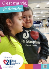 Affiche pour la journée mondiale de la trisomie 21