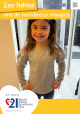 Affiche pour la journée mondiale de la trisomie 21