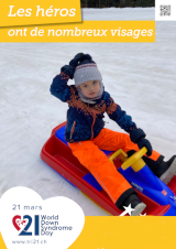 Affiche pour la journée mondiale de la trisomie 21