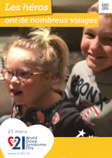 Affiche pour la journée mondiale de la trisomie 21